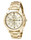  Shop Authentic Fossil Dean Chronograph Champagne Dial Gold Steel Strap Watch for Men - FS4867 - Luxxuri