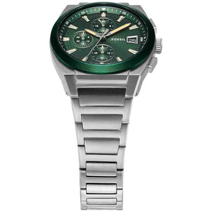  Shop Authentic Fossil Everett Chronograph Green Dial Silver Steel Strap Watch for Men - FS5964 - Luxxuri