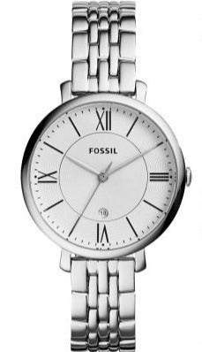  Shop Authentic Fossil Jacqueline White Dial Silver Steel Strap Watch for Women - ES3920 - Luxxuri