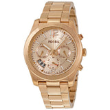  Shop Authentic Fossil Boyfriend Multifunction Rose Gold Dial Rose Gold Steel Strap Watch for Women - ES3885 - Luxxuri