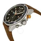  Shop Authentic Fossil Wakefield Black Dial Brown Leather Strap Watch for Men - CH2944 - Luxxuri