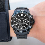  Shop Authentic Fossil Garrett Chronograph Black Dial Black Steel Strap Watch for Men - FS5773 - Luxxuri