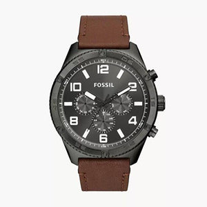  Shop Authentic Fossil Brox Multifunction Grey Dial Brown Leather Strap Watch for Men - BQ2800 - Luxxuri