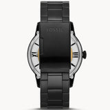  Shop Authentic Fossil Townsman Automatic Skeleton Black Dial Black Steel Strap Watch for Men - ME3197 - Luxxuri