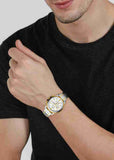  Shop Authentic Fossil Dean Chronograph White Dial Silver Steel Strap Watch for Men - FS4795 - Luxxuri