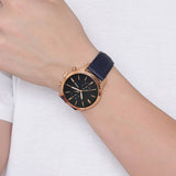  Shop Authentic Fossil Townsman Chronograph Blue Dial Blue Leather Strap Watch for Men - FS5436 - Luxxuri