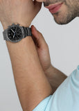  Shop Authentic Fossil Goodwin Chrono Analog Black Dial Grey Steel Strap Watch for Men - FS5518 - Luxxuri