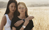  Shop Authentic Calvin Klein Full Moon Black Dial Black Leather Strap Watch for Women - K8Y231C1 - Luxxuri