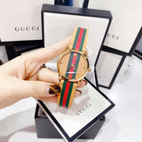  Shop Authentic Gucci G Timeless Quartz Brown Dial Brown Leather Strap Unisex Watch - YA1264077 - Luxxuri