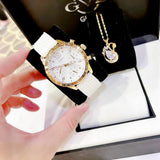  Shop Authentic Guess Marina Multifunction White Dial White Rubber Strap Watch for Women - W1025L5 - Luxxuri