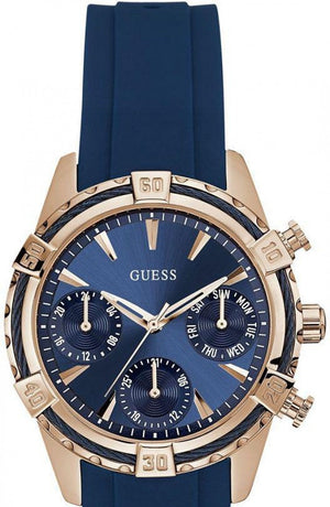  Shop Authentic Guess Analog Quartz Blue Dial Blue Rubber Strap Watch For Women - W0562L3 - Luxxuri