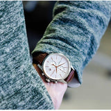  Shop Authentic Hugo Boss Jet White Dial Brown Leather Strap Watch for Men - 1513280 - Luxxuri