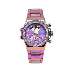  Shop Authentic Guess Fusion Chronograph Purple Dial Purple Steel Strap Watch for Women - GW0552L4 - Luxxuri