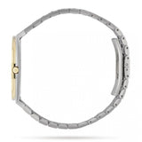  Shop Authentic Gucci 25H Quartz Gold Dial Silver Steel Strap Watch for Men - YA163405 - Luxxuri