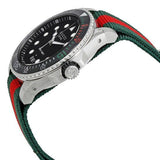  Shop Authentic Gucci Dive Black Dial Red & Green Nylon Strap Watch For Men - YA136209 - Luxxuri