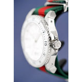  Shop Authentic Gucci Dive White Dial Red & Green Nylon Strap Watch For Men - YA136207 - Luxxuri
