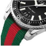  Shop Authentic Gucci Dive Black Dial Two Tone NATO Strap Watch For Men - YA136206 - Luxxuri