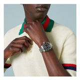  Shop Authentic Gucci Dive Automatic Black Dial Silver Steel Strap Watch for Men - YA136353 - Luxxuri