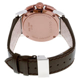  Shop Authentic Gucci G Chrono Black Dial Brown Leather Strap Watch For Men - YA101202 - Luxxuri