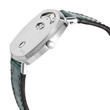  Shop Authentic Gucci Grip Quartz Silver Dial Green Leather Strap Watch For Women - YA157404 - Luxxuri