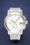 Shop Authentic Gucci G Chrono Chronograph Silver Dial Silver Steel Strap Watch For Men - YA101201 - Luxxuri