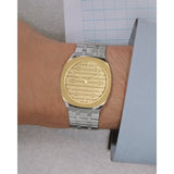  Shop Authentic Gucci 25H Quartz Gold Dial Silver Steel Strap Watch for Men - YA163405 - Luxxuri