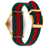  Shop Authentic Gucci G Timeless Quartz Green & Red Dial Green & Red NATO Strap Watch For Men - YA126487A - Luxxuri