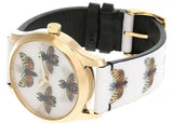  Shop Authentic Gucci G Timeless Quartz White Dial White Leather Strap Watch For Women - YA1264109 - Luxxuri