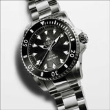  Shop Authentic Gucci Dive Automatic Black Dial Silver Steel Strap Watch for Men - YA136353 - Luxxuri