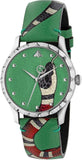  Shop Authentic Gucci G Timeless Le Marche Des Merveilles Green Dial Green Leather Strap Watch for Women - YA1264081 - Luxxuri
