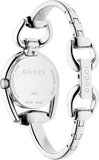  Shop Authentic Gucci Horsebit Collection Mother of Pearl Black Dial Silver Steel Strap Watch For Women - YA139503 - Luxxuri