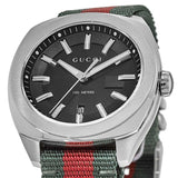  Shop Authentic Gucci GG2570 Quartz Black Dial Green & Red Nylon Strap Watch For Men - YA142305 - Luxxuri