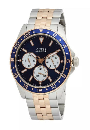  Shop Authentic Guess Odyssey Blue Dial Two Tone Steel Strap Watch For Men - W1107G3 - Luxxuri