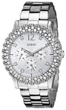  Shop Authentic Guess Dazzler Diamonds Silver Dial Silver Steel Strap Watch for Women - W0335L1 - Luxxuri