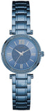  Shop Authentic Guess Park Ave Analog Quartz Blue Dial Blue Steel Strap Watch For Women - W0767L4 - Luxxuri