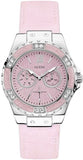  Shop Authentic Guess Limelight Quartz Diamonds Pink Dial Pink Denim Strap Watch For Women - W0775l15 - Luxxuri