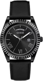  Shop Authentic Guess Connoisseur Black Dial Black Leather Strap Watch For Men - GW0353G1 - Luxxuri