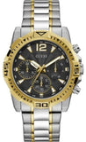  Shop Authentic Guess Commander Chronograph Black Dial Two Tone Steel Strap Watch for Men - GW0056G4 - Luxxuri