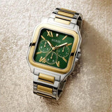  Shop Authentic Guess Dress Chronograph Multifunction Green Dial Two Tone Steel Strap Watch For Men - GW0631G1 - Luxxuri
