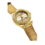 Shop Authentic Guess Limelight Quartz Gold Dial  Gold Leather Strap Watch For Women - W0775L13 - Luxxuri
