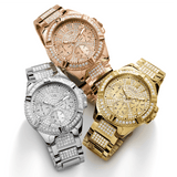  Shop Authentic Guess Frontier Diamonds Silver Dial Silver Steel Strap Watch For Women - W1156L1 - Luxxuri