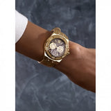  Shop Authentic Guess Limelight Quartz Gold Dial  Gold Leather Strap Watch For Women - W0775L13 - Luxxuri