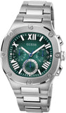  Shop Authentic Guess Headline Quartz Green Dial Silver Steel Strap Watch For Men - GW0572G6 - Luxxuri