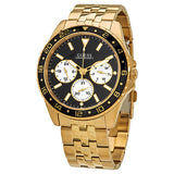  Shop Authentic Guess Odyssey Multifunction Black Dial Gold Steel Strap Watch For Men - W1107G4 - Luxxuri