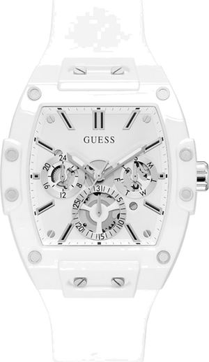  Shop Authentic Guess Phoenix Multifunction White Dial White Rubber Strap Watch for Men - GW0203G2 - Luxxuri