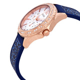 Shop Authentic Guess Swirl Analog Quartz White Dial Blue Rubber Strap Watch for Women - W1096L4 - Luxxuri