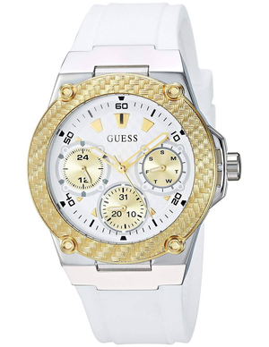  Shop Authentic Guess Zena Analog White Dial White Rubber Strap Watch For Women - W1094L1 - Luxxuri