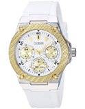  Shop Authentic Guess Zena Analog White Dial White Rubber Strap Watch For Women - W1094L1 - Luxxuri
