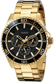  Shop Authentic Guess BFF Multifunction Black Dial Gold Steel Strap Watch for Women - W0231L3 - Luxxuri