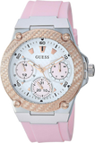 Shop Authentic Guess Zena Quartz White Dial Pink Rubber Strap Watch For Women - W1094L4 - Luxxuri